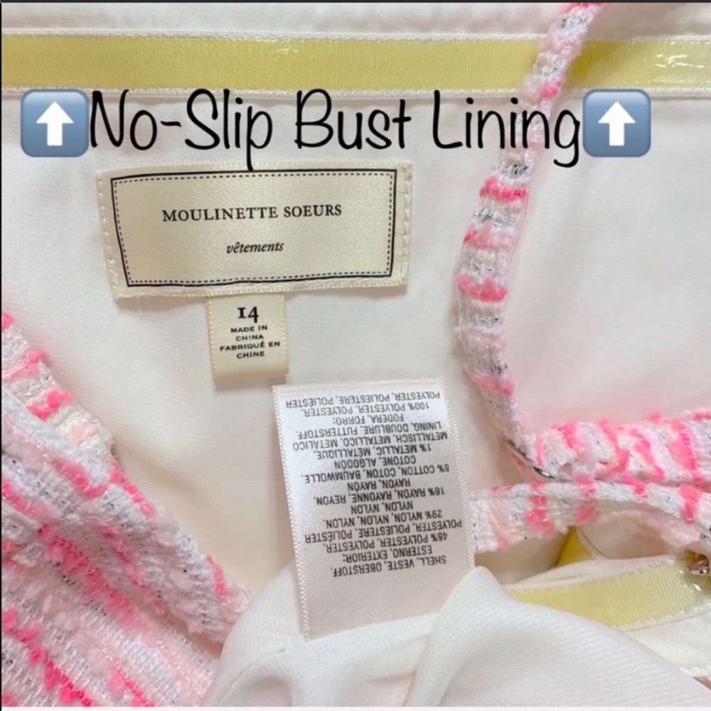 SOLD-Anthropologie Metallic Tweed Strapless Dress - Picture 7 of 9